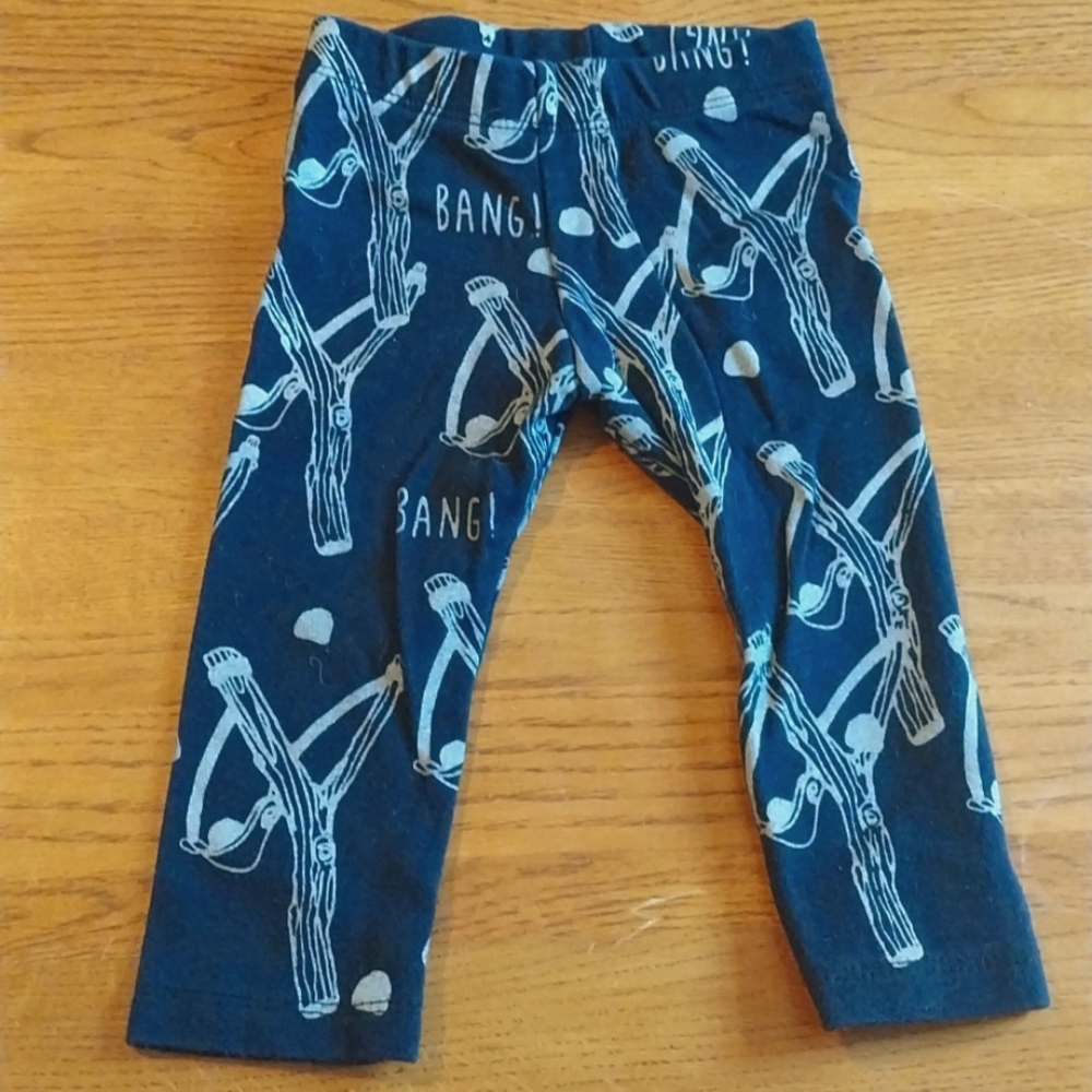 BANG! Slingshot print pants by Little Pilgrim